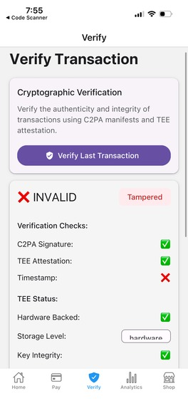 Verification Success State